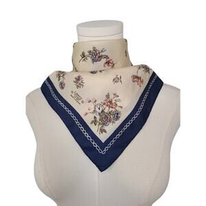 Vintage Pastel Cottagecore Heritage Floral Liberty of London Silk Scarf